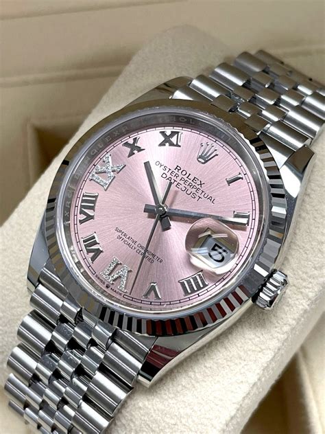 rolex date just pink